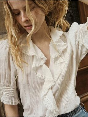 Doen Henri Top in Salt (white)